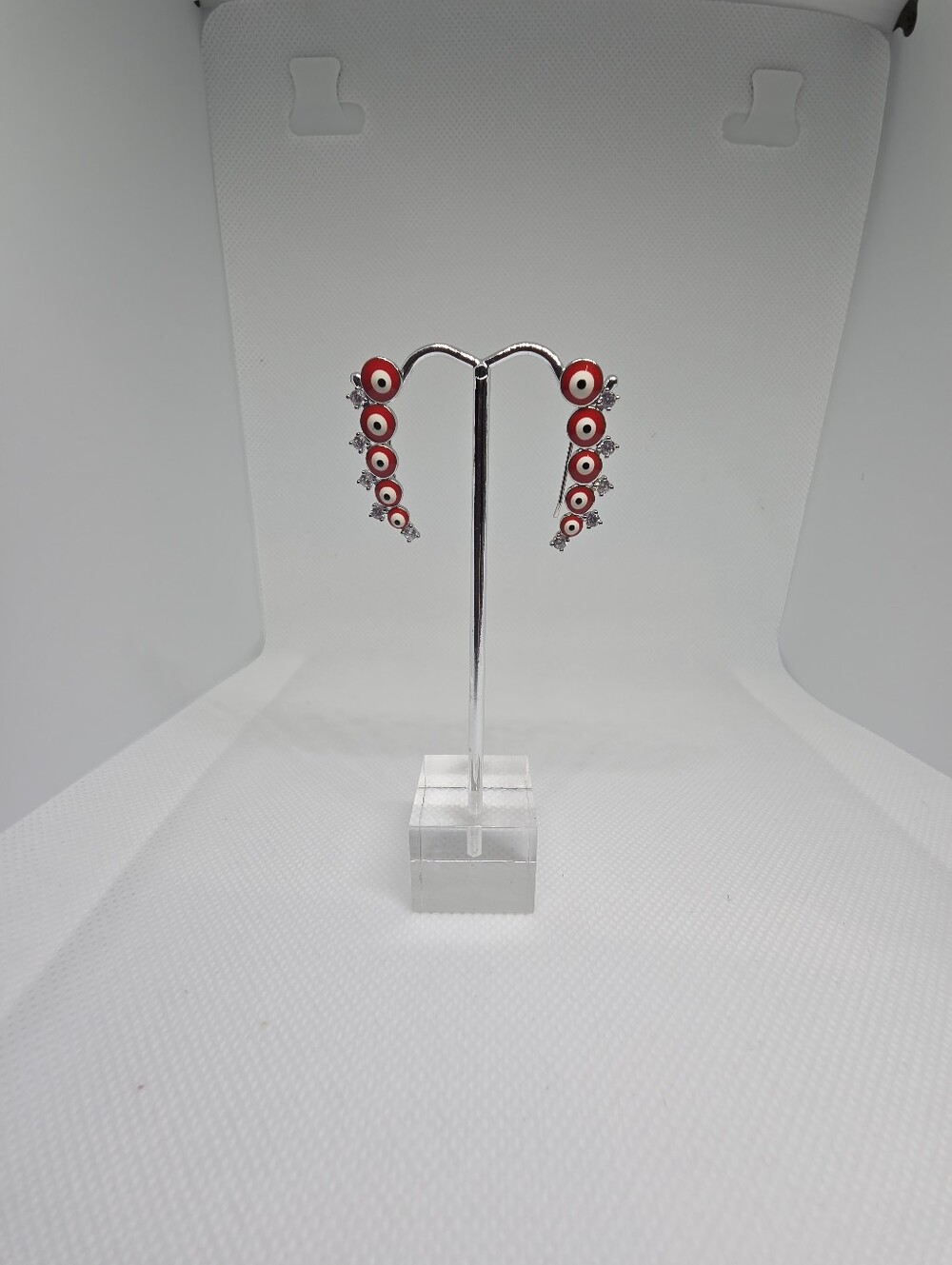 Red Evil Eye Dangle Earrings - Women Jewelry